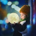Rechargeable LED 3D Moon Lamp - Image 2