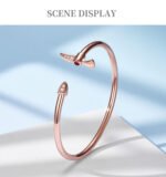 Sterling Silver High Jewelry Gold Pick-shaped Bracelet - Image 5