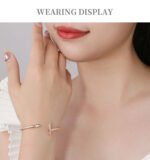 Sterling Silver High Jewelry Gold Pick-shaped Bracelet - Image 3